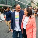 Vice President Kamala Harris and Second Gentleman Douglas Emhoff participate in the Capital Pride Walk and Rally.