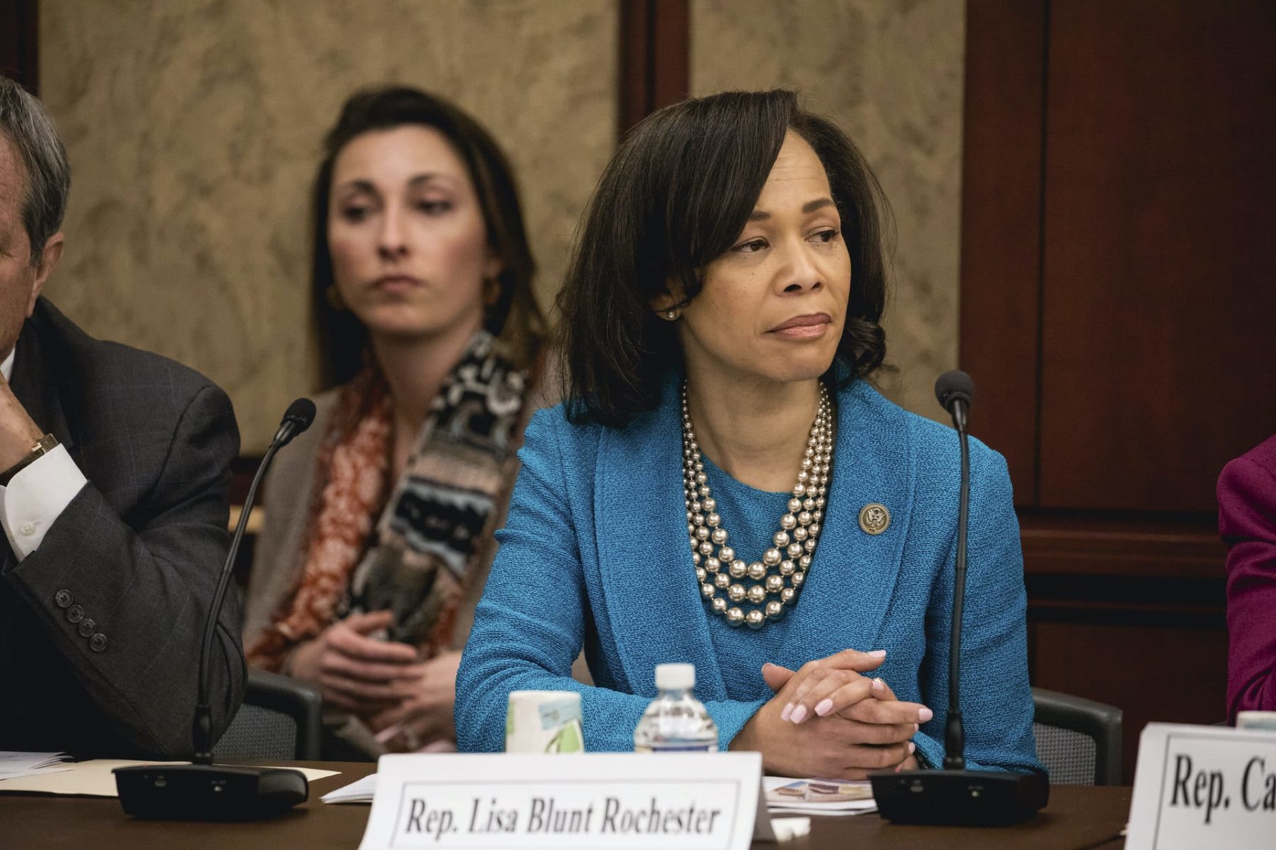 Rep. Lisa Blunt Rochester (D-DE At-large District), at a forum to examine evidence-based violence prevention and school safety measures. The forum was held on Capitol Hill in Washington, D.C., on Tuesday, March 20, 2018.
