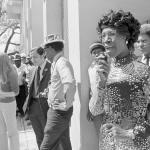 Shirley Chisholm speaks at a campaign rally.