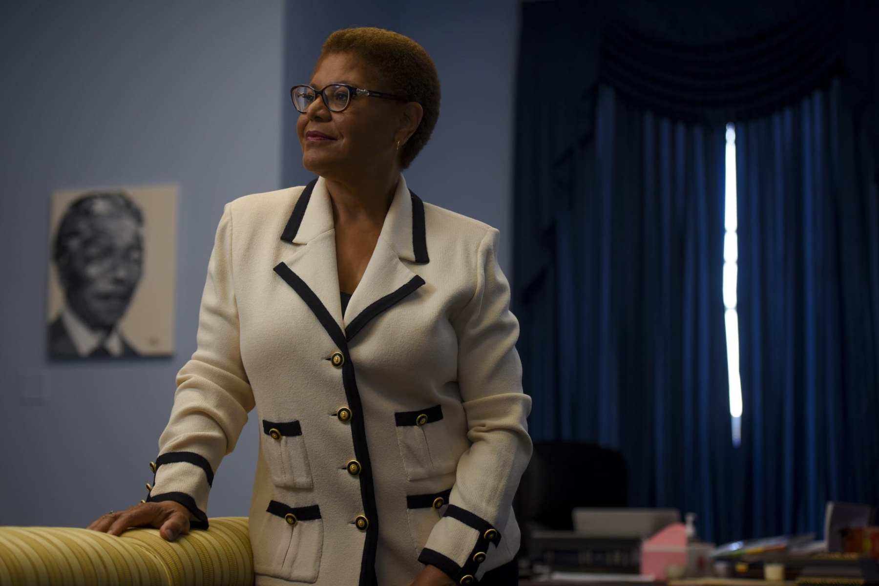 U.S. Rep. Karen Bass photographed in her office at the Rayburn House Office Building on Thursday, July 30, 2020.