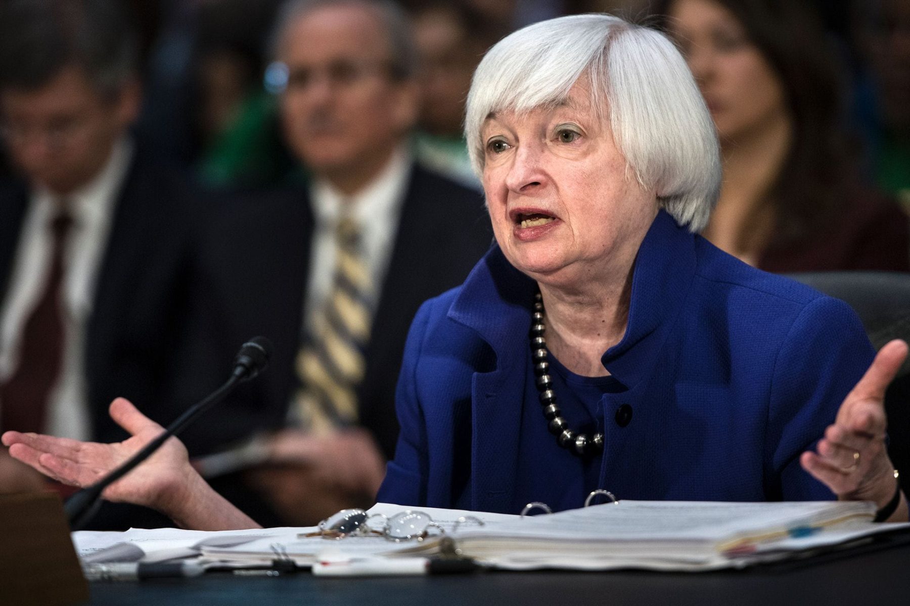 Janet Yellen speaks about the Federal Reserve's semiannual report.