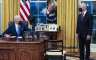 Biden speaks to DHS Secretary Mayorkas in the Oval Office
