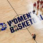 The South Dakota Coyotes and the Oregon Ducks in the first round game of the 2021 NCAA Women's Basketball Tournament at the Alamodome on March 22, 2021 in San Antonio, Texas.