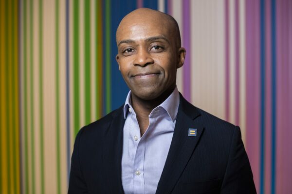 UNITED STATES - NOVEMBER 12: Alphonso David, president of the Human Rights Campaign, is photographed in their office on Tuesday, November 12, 2019. (Photo By Tom Williams/CQ-Roll Call, Inc via Getty Images)