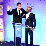 Andrew Cuomo and Alphonso David at an HRC gala