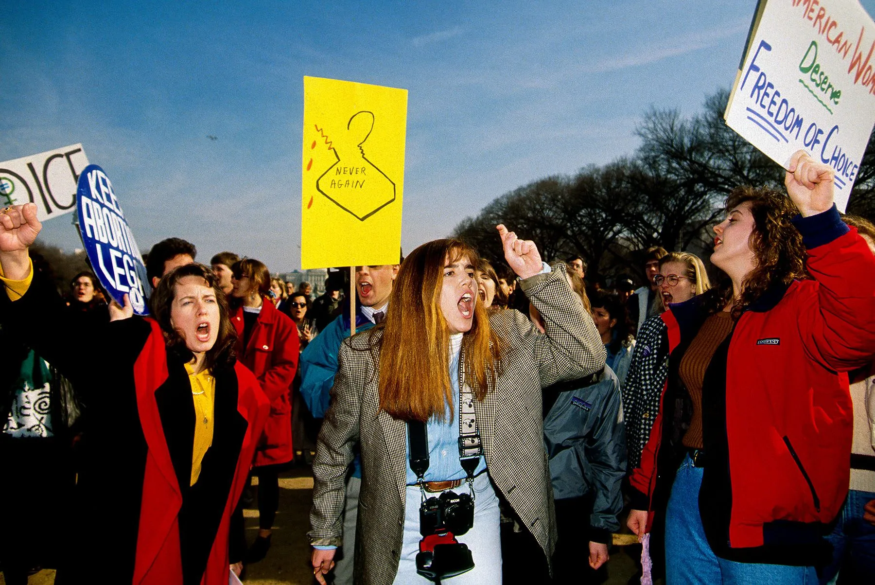 Attendees of the March for Women's Lives on the National Mall