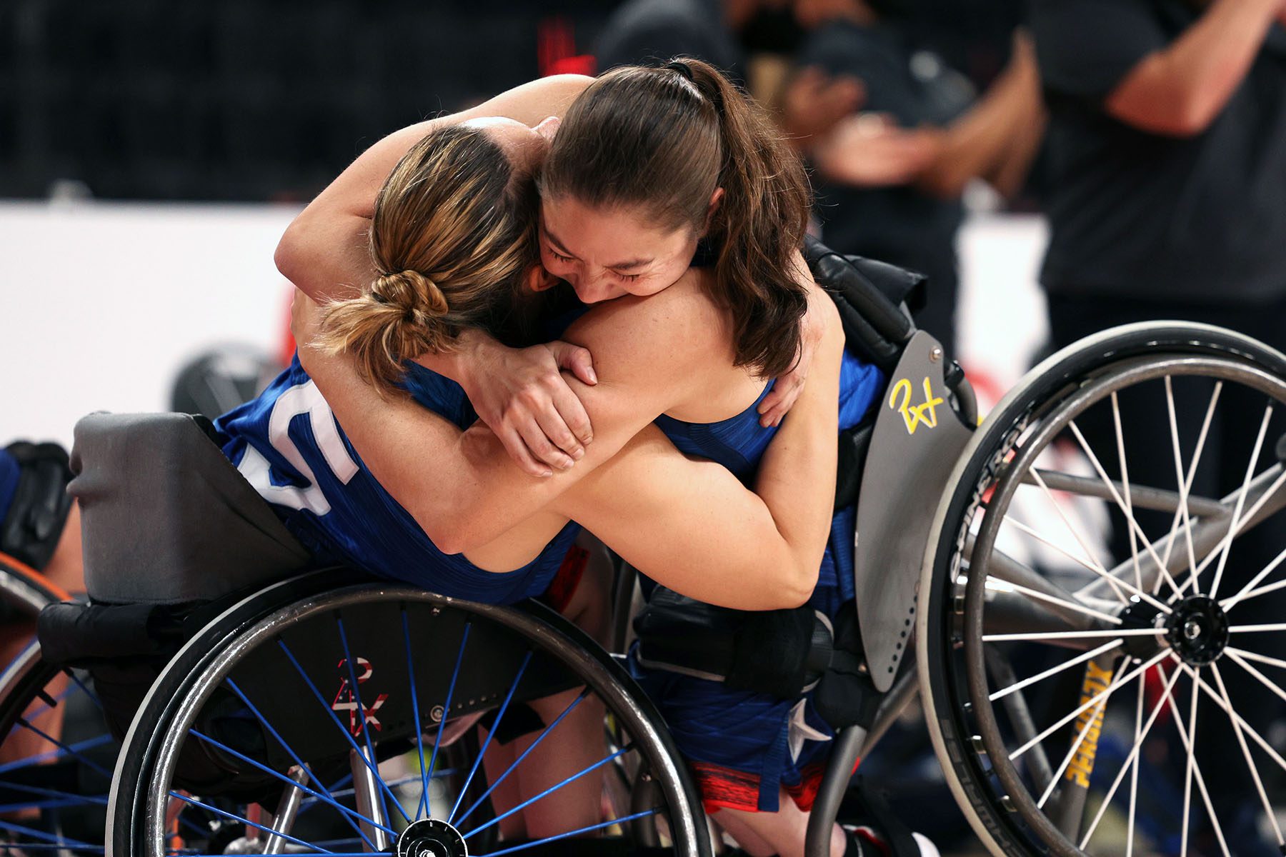 Kaitlyn Eaton and Darlene Hunter after a win.