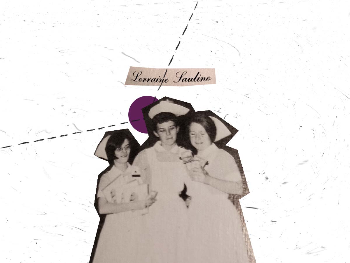 A groups of three women nurses in a photo illustration.