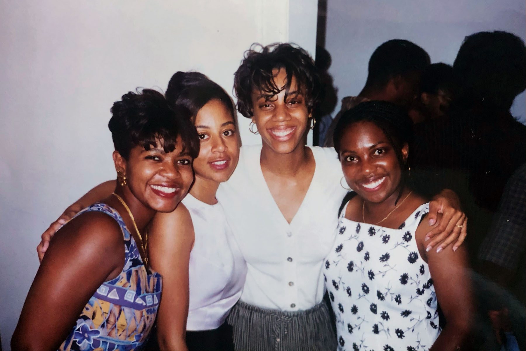 Coakley, Simmons, Fairfax and Jackson celebrate Lisa Fairfax's wedding.