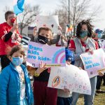 Demonstrators protest anti-trans legislation in South Dakota
