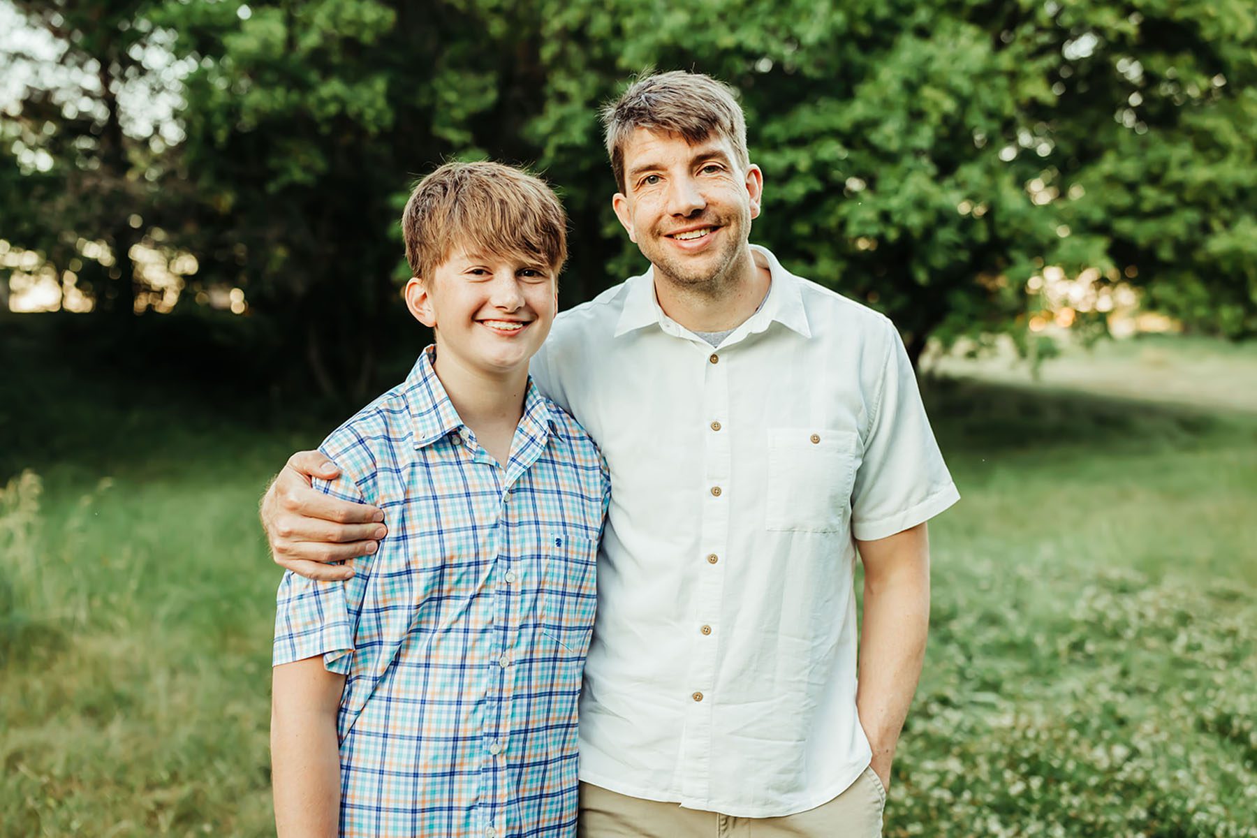 Portrait of Adam Briggle and his son