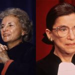 collage of a portrait of Sandra Day O'Connor and Ruth Bader Ginsburg
