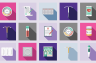 Illustrated icons including birth control pills, IUDs, a condoms, pharmacy prescription notes, a health app on a cell phone and a blood sample in a small vial.