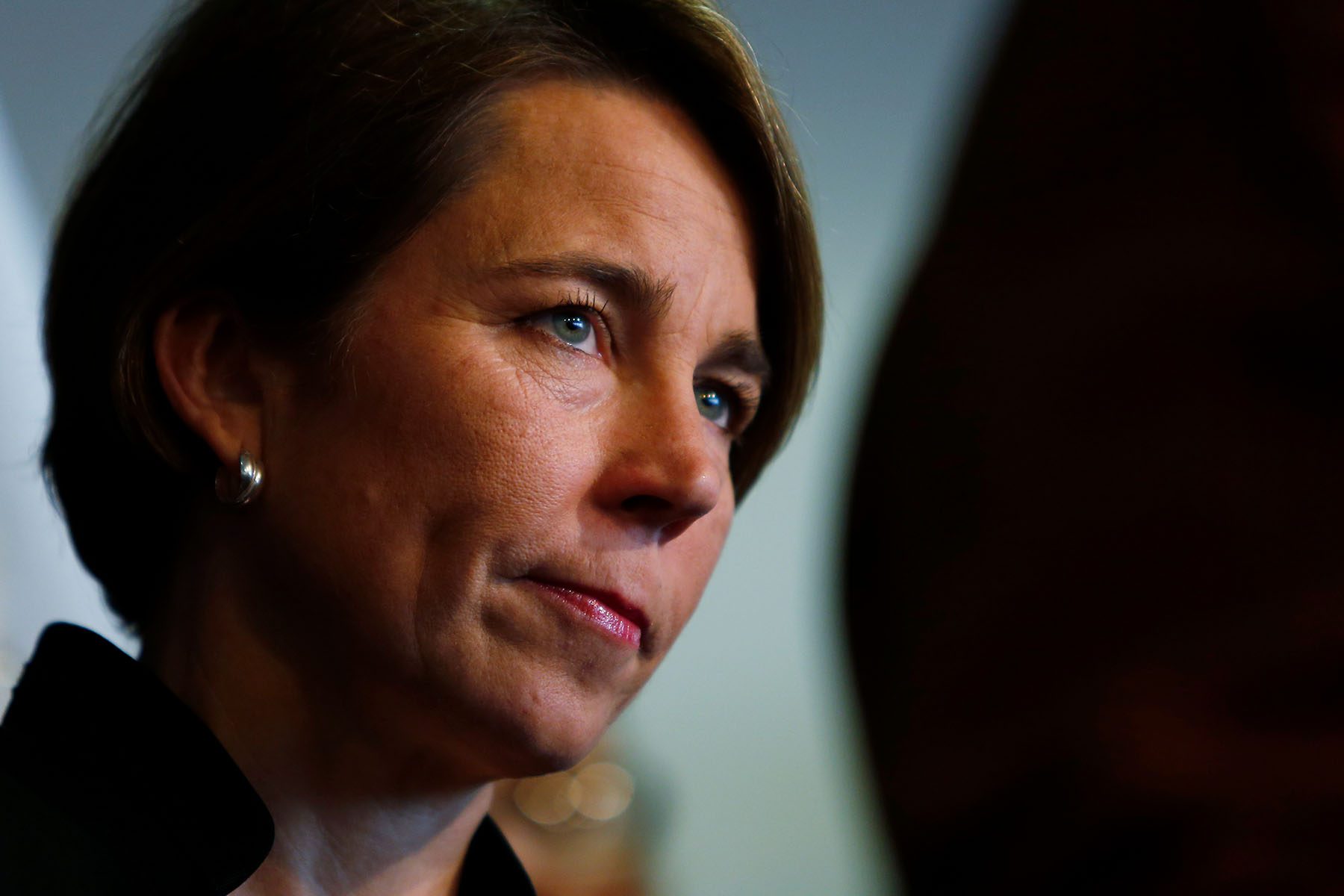Maura Healey during a press conference in Boston in 2017.