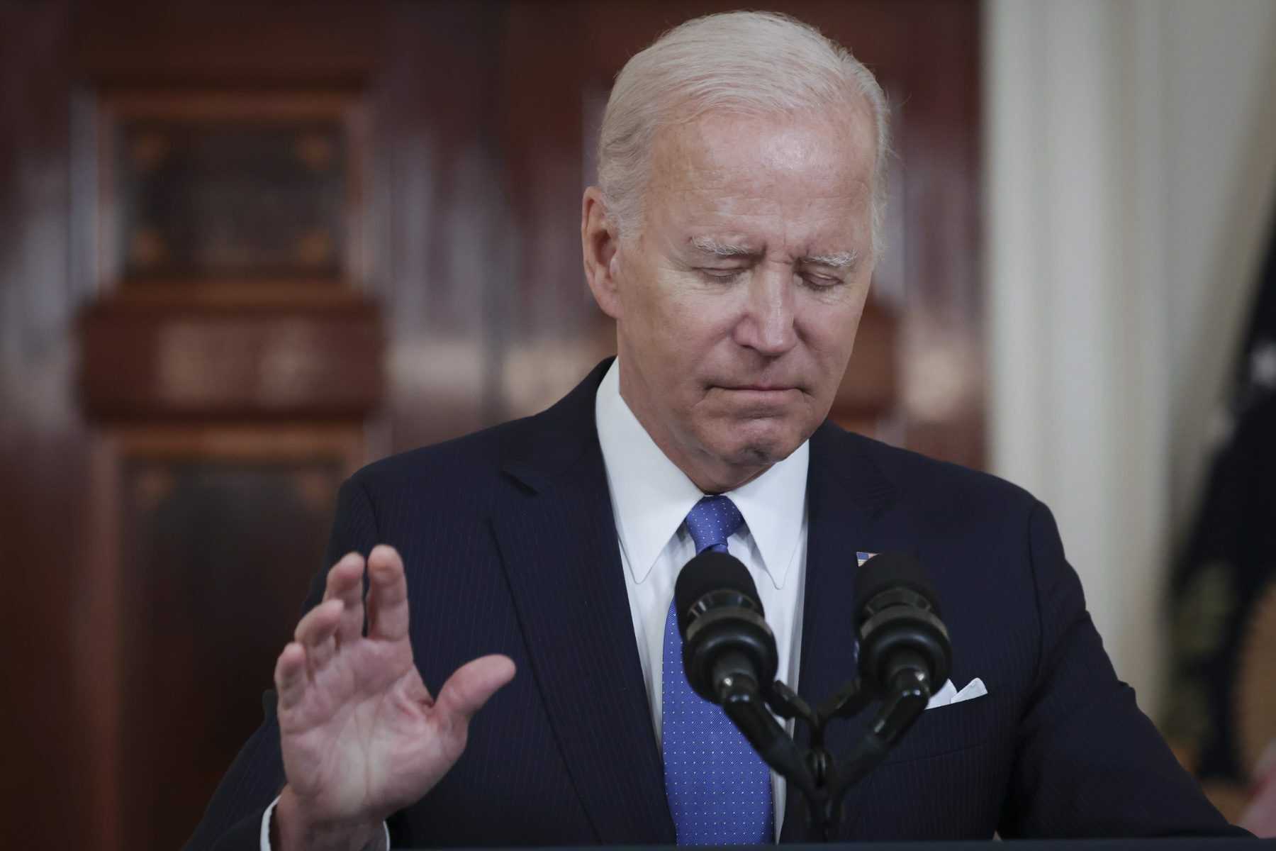 U.S. President Joe Biden addresses the Supreme Court’s decision on Dobbs v. Jackson Women's Health Organization to overturn Roe v. Wade.