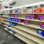 tampon shortage drugstore shelf