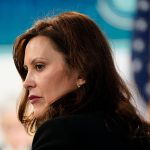Michigan Gov. Gretchen Whitmer attends an event on the White House campus.