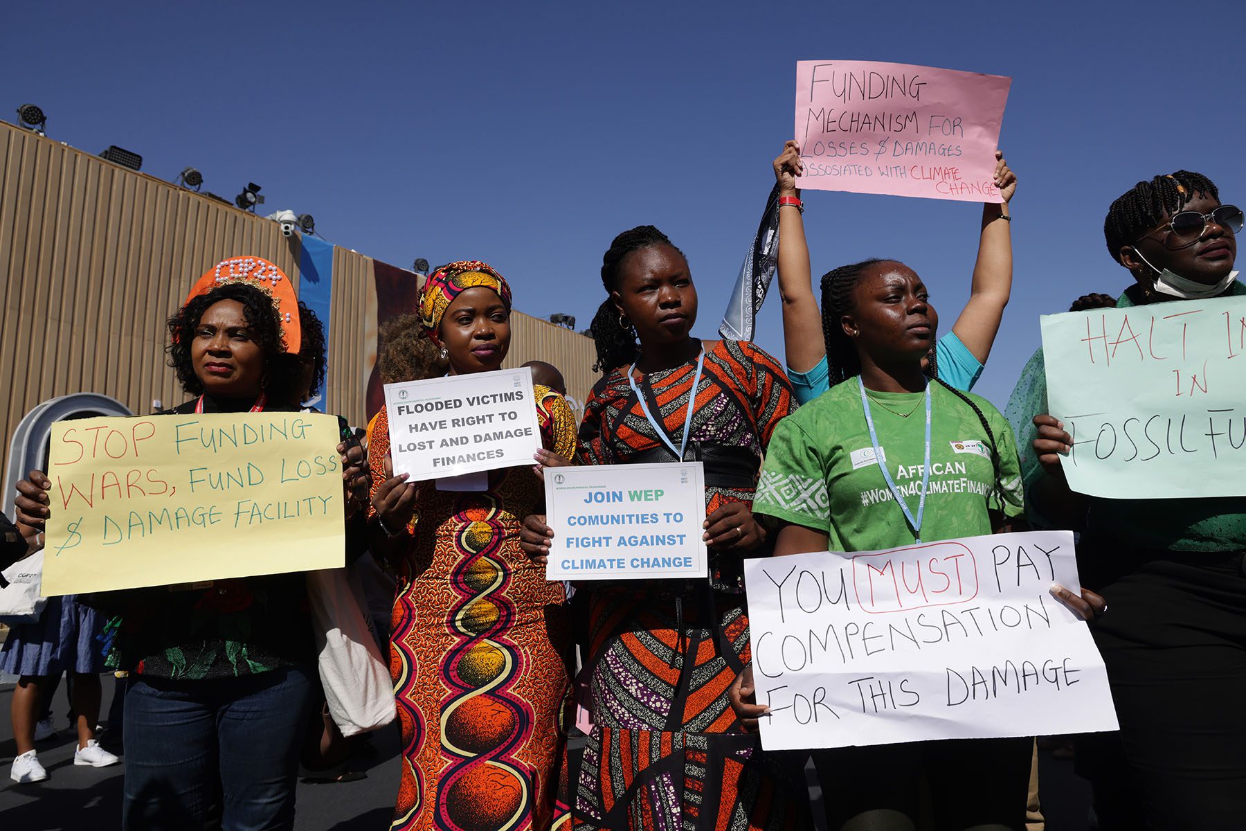 Women negotiate key demands at COP27 climate summit in Egypt