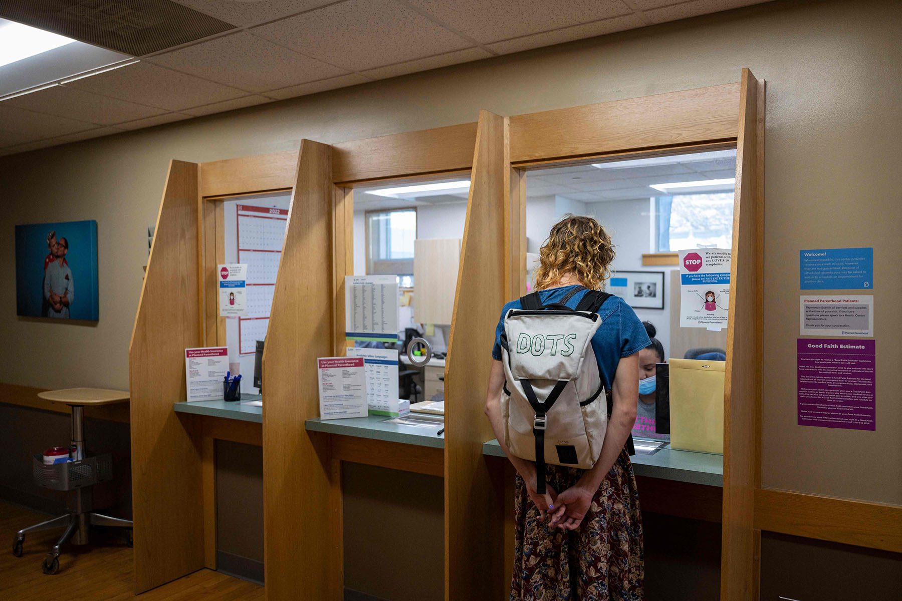 A patient checks in at a Planned Parenthood Health Center.