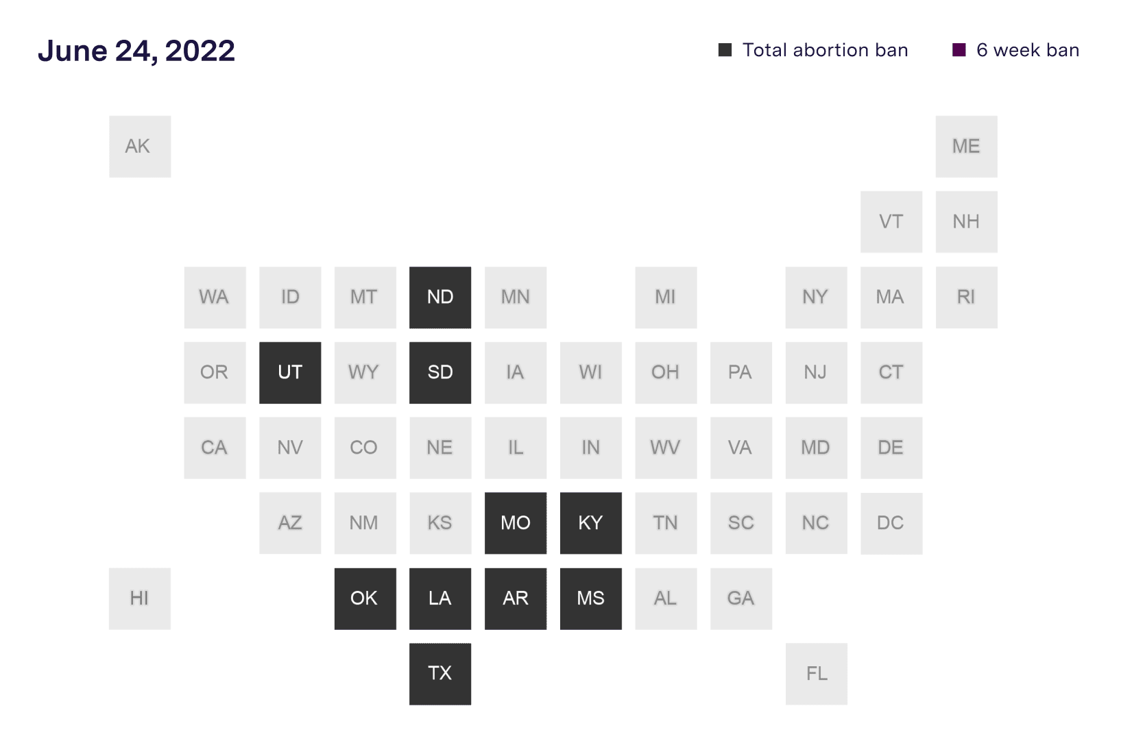 Judges temporarily block abortion bans in Louisiana, Utah, Texas