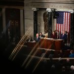 President Biden delivers his State of the Union address in the House Chamber of the U.S. Capitol.