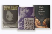 Three book covers: Toni Cade Bambara's 