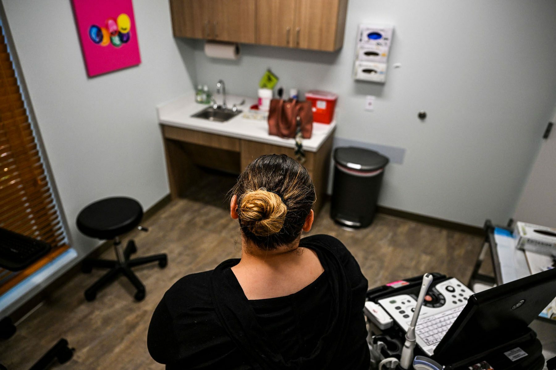 A patient waits to receive an abortion at a Planned Parenthood Abortion Clinic in West Palm Beach, Florida.