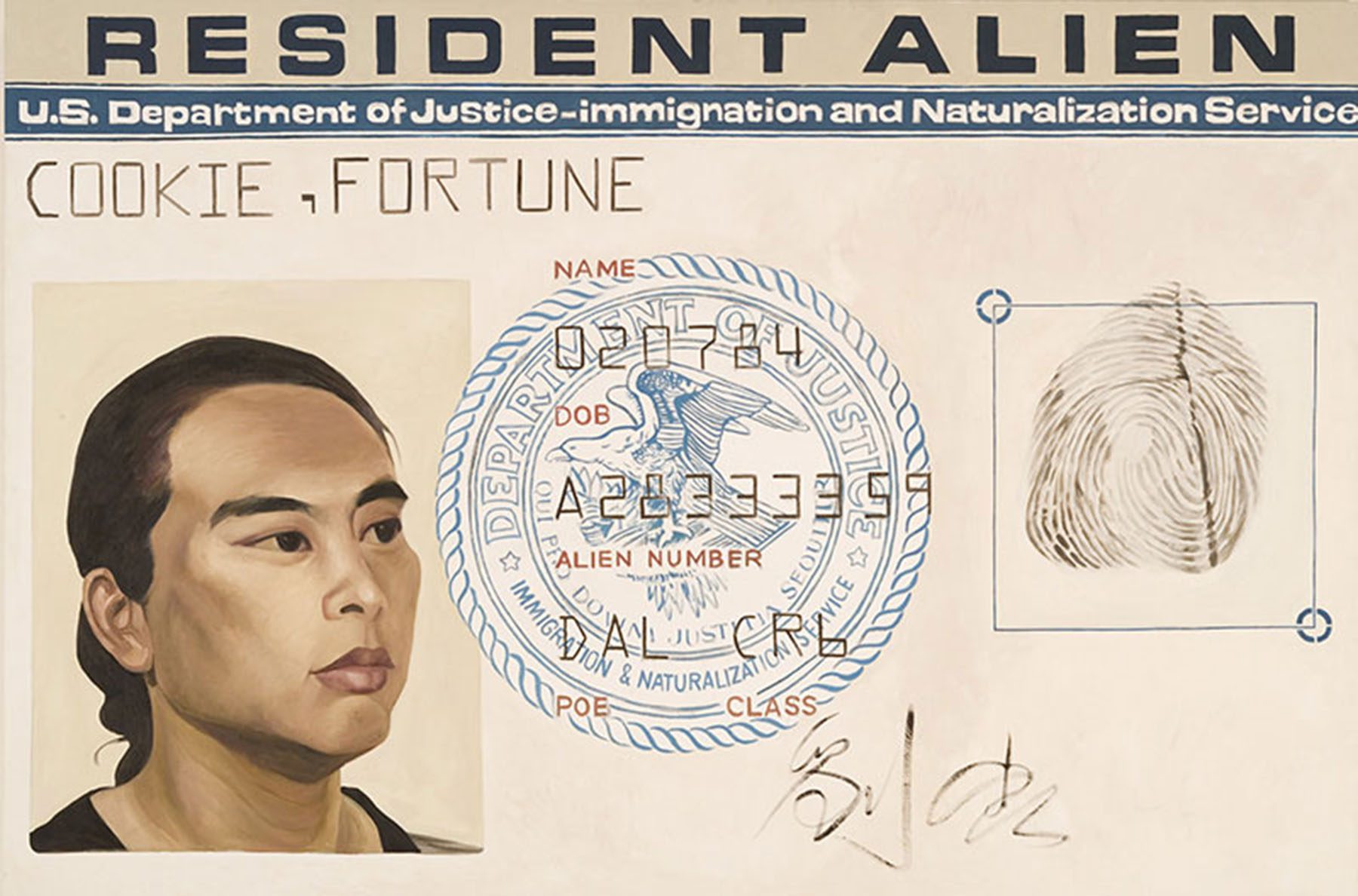 Resident Alien by Hung Liu (1988)