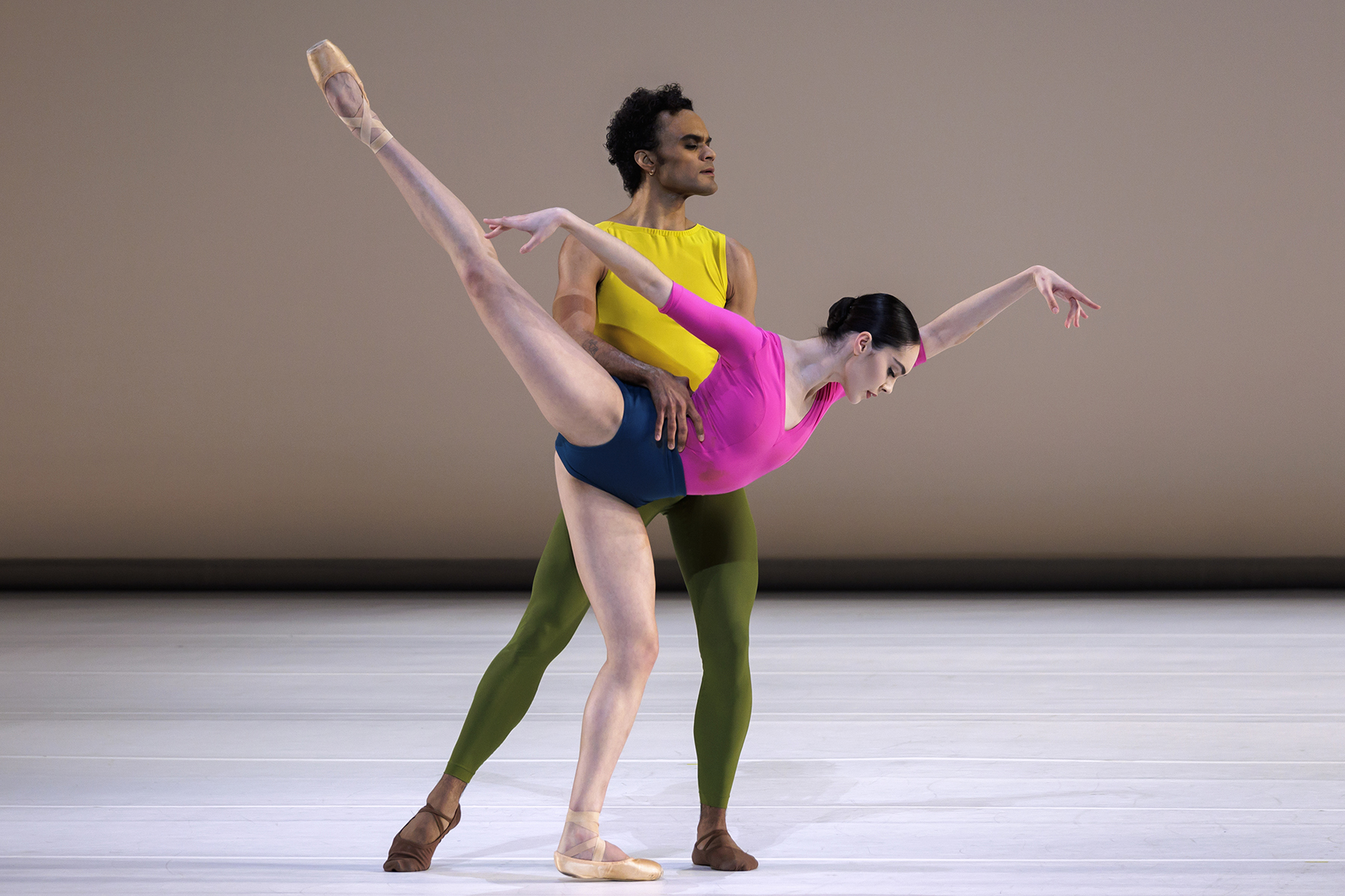 Mira Nadon and Taylor Stanley in "Copland Dance Episodes" at Lincoln Center in New York City.