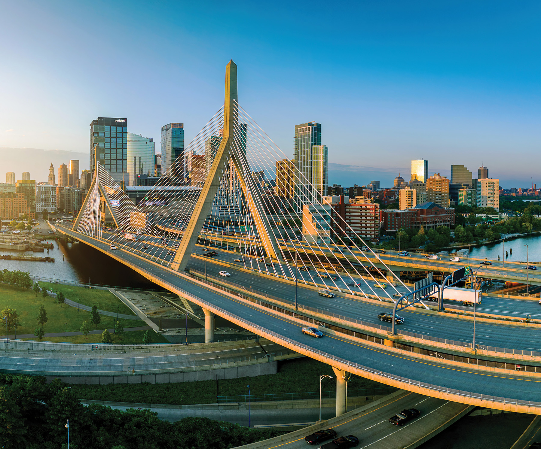 The Zakim bridge in Boston