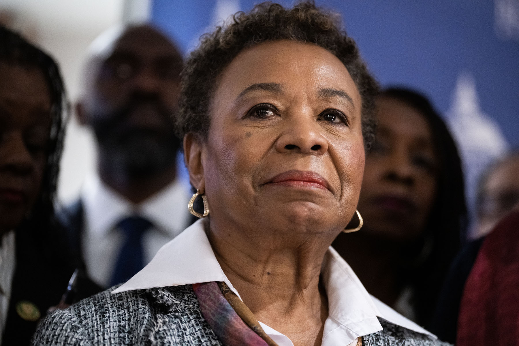Rep. Barbara Lee attends the Congressional Black Caucus's National Summit.