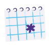 Illustration of a calendar with an asterisk marked on a date