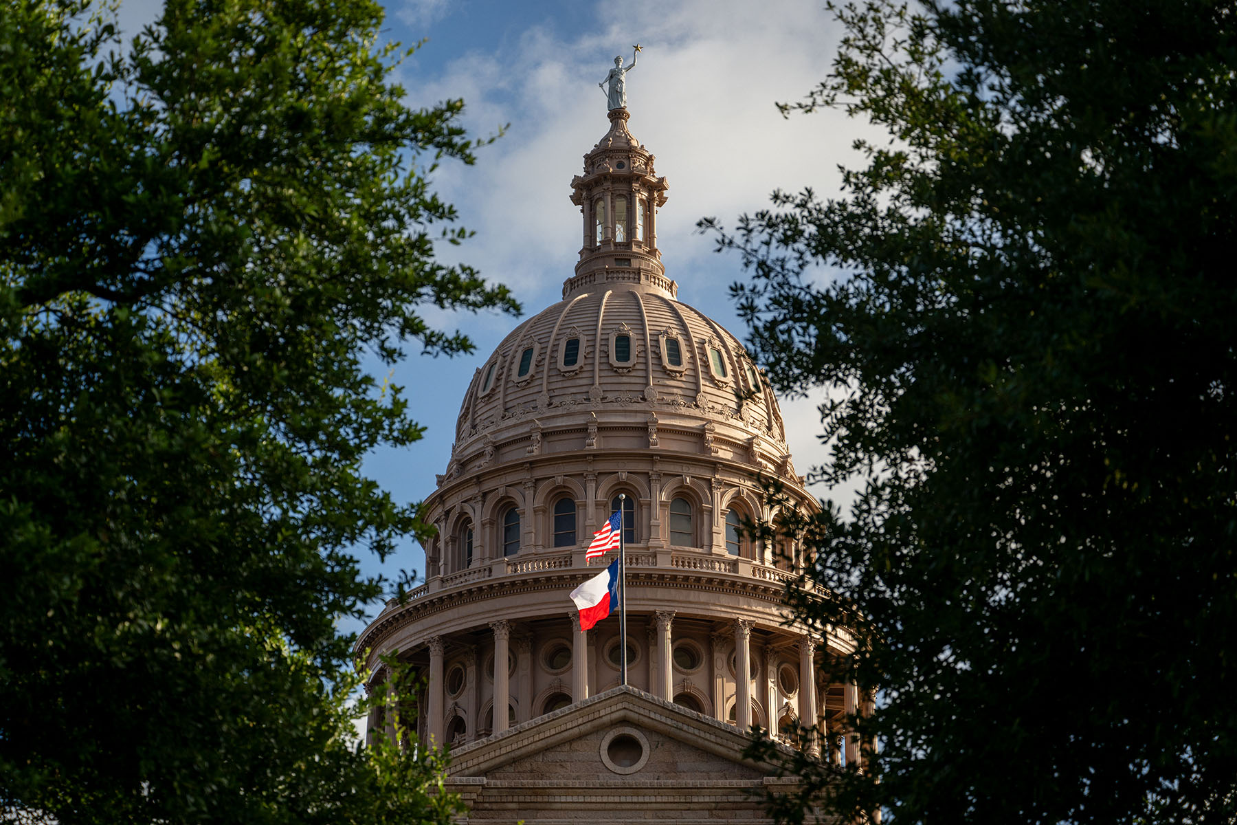 The exterior of the Texas State Capitol is seen in Austin, Texas.