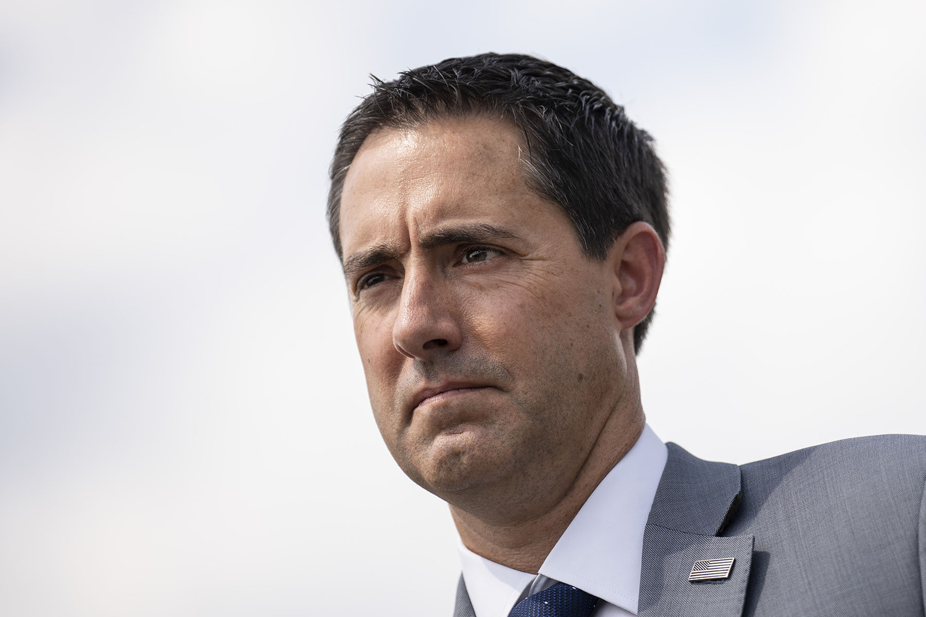 Ohio Secretary Frank LaRose attends a news conference at the U.S. Capitol.