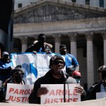Formerly incarcerated New Yorkers, faith leaders and activists held an outdoor rally in Albany, N.Y. to launch a post-budget effort to pass parole reforms in New York State.