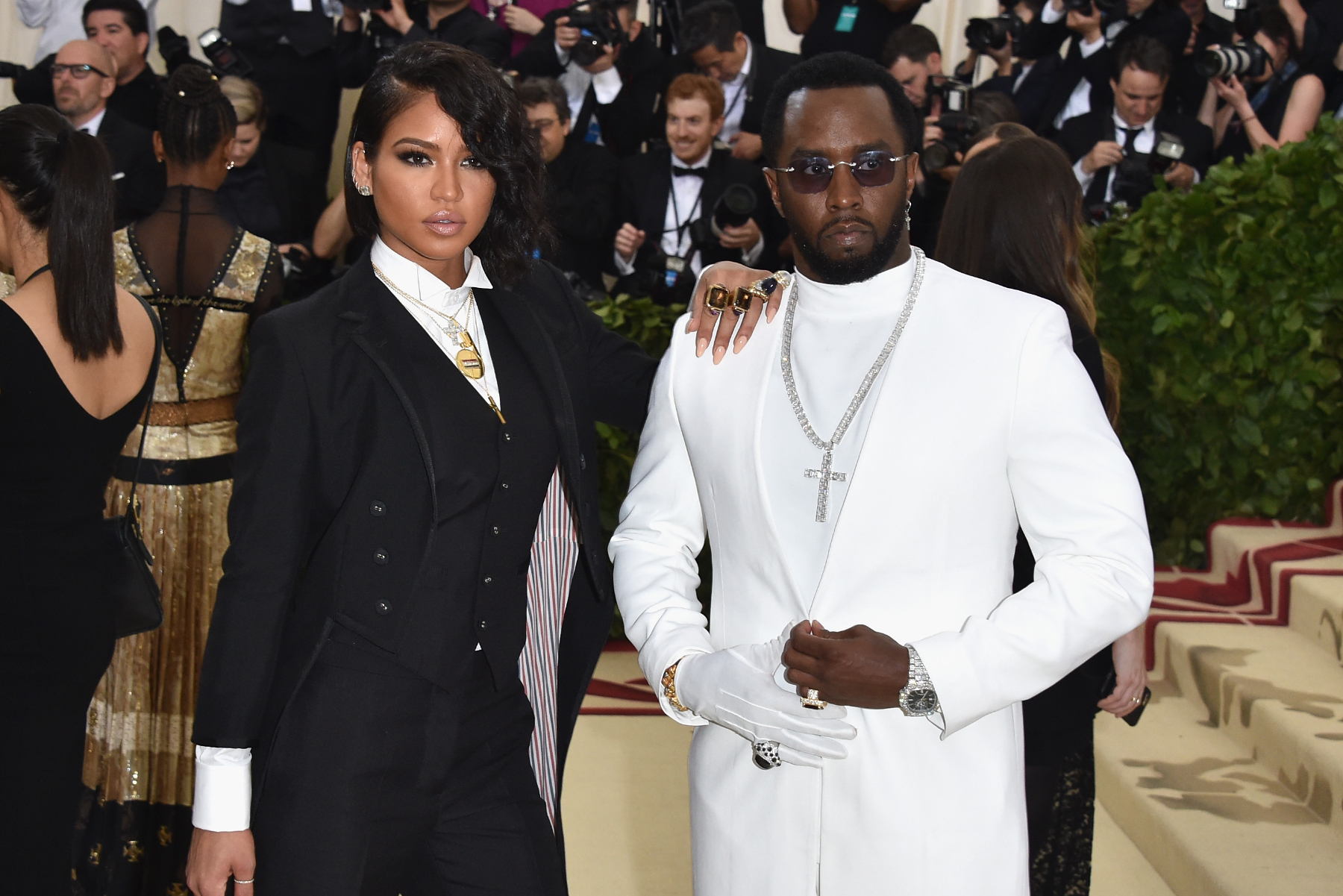 Cassie and Sean Combs at the Met Gala in 2018