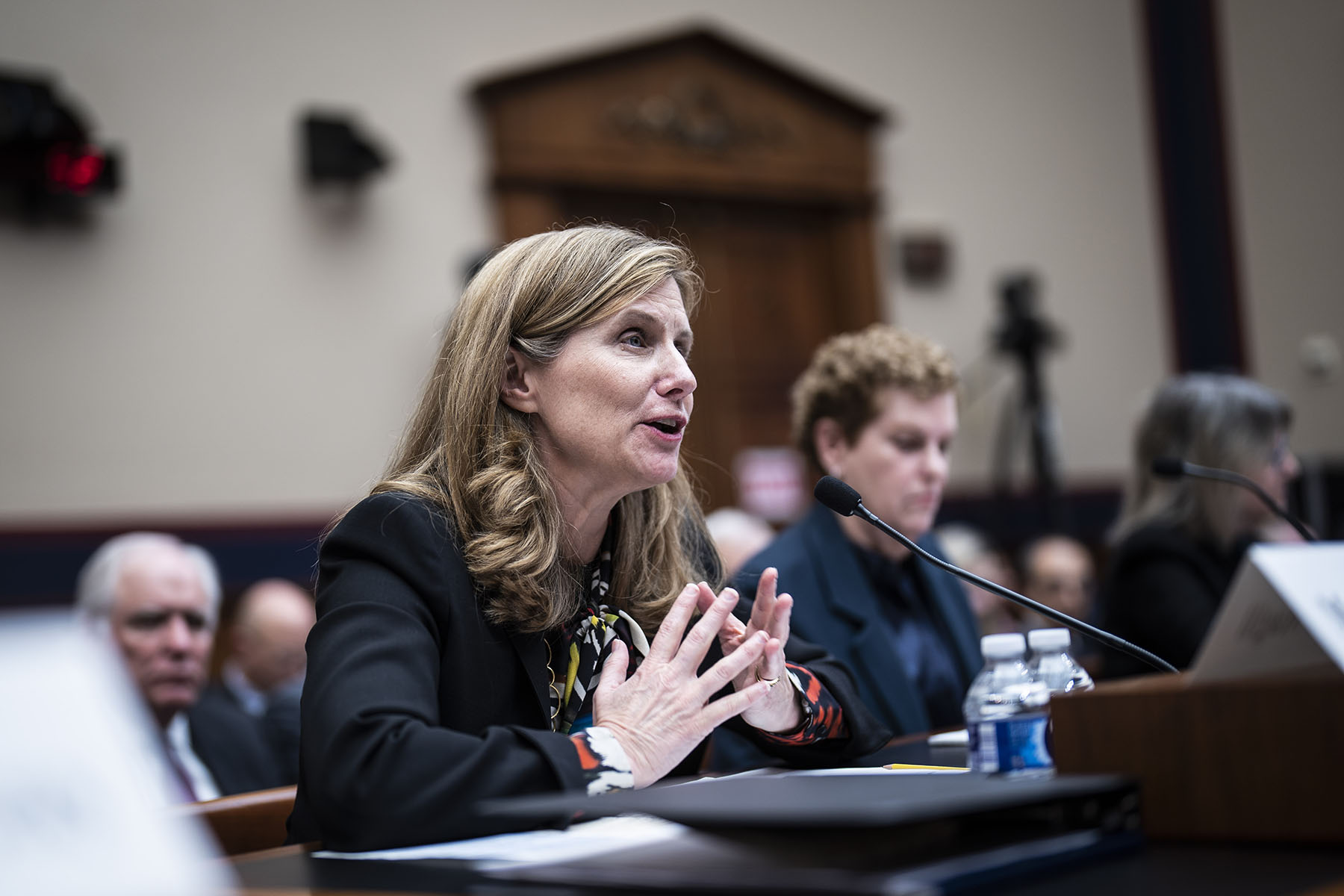 Liz Magill testifies during a hearing at the Capitol in Washington, D.C.