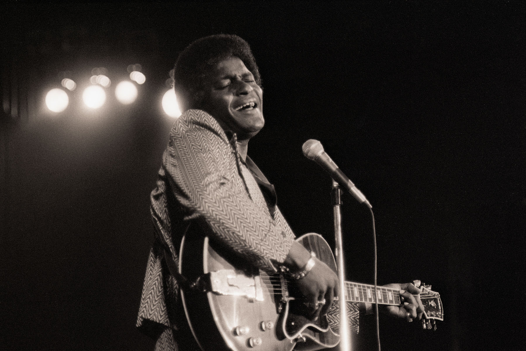 Charley Pride performs on stage at Madison Square's Felt Forum.