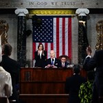 President Biden delivers the State of the Union address in the House Chamber of the Capitol.