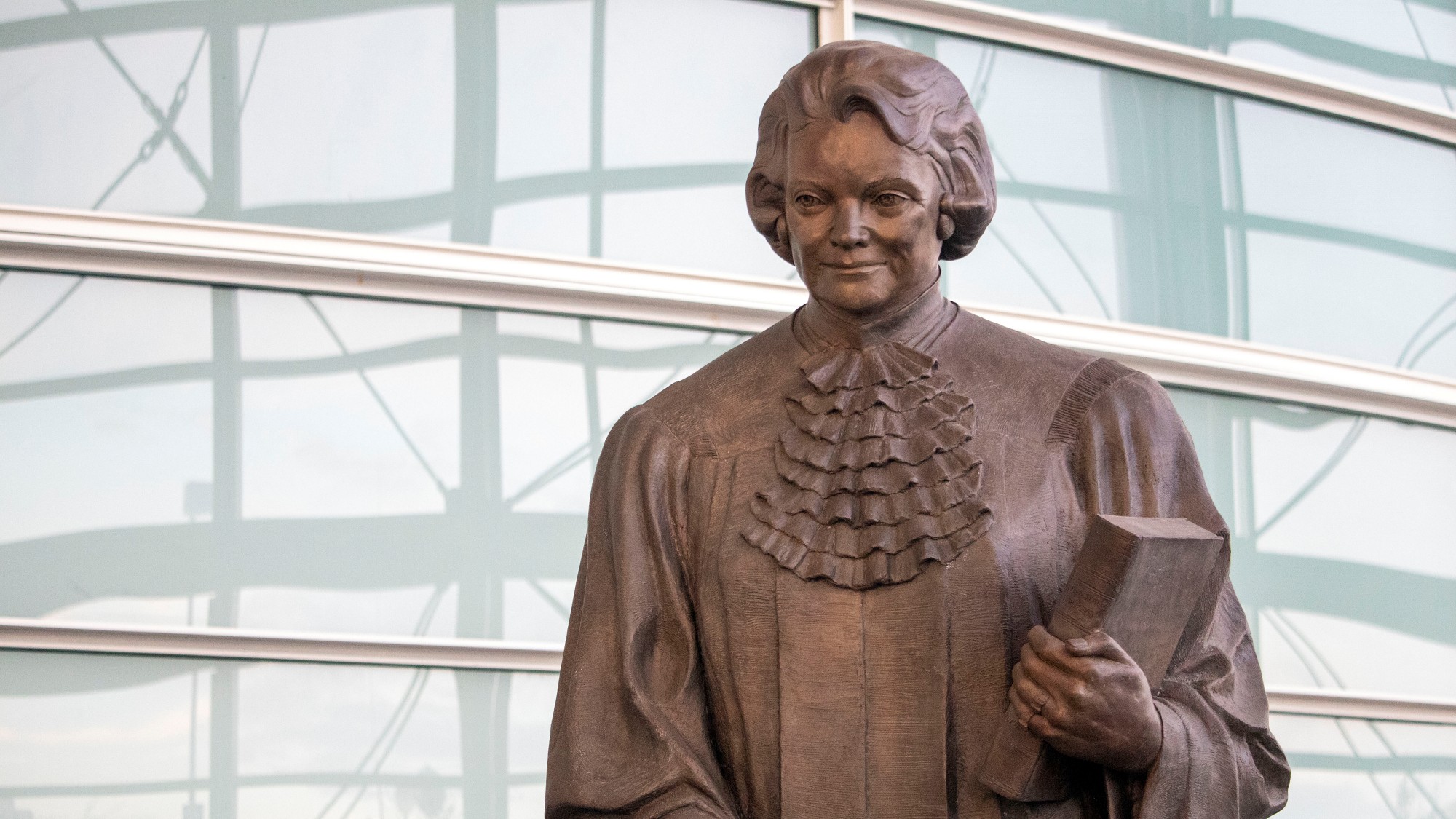 A statue of former Supreme Court Justice Sandra Day O’Connor.