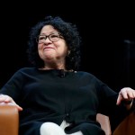 Supreme Court Associate Justice Sonia Sotomayor speaks during an event at Washington University.