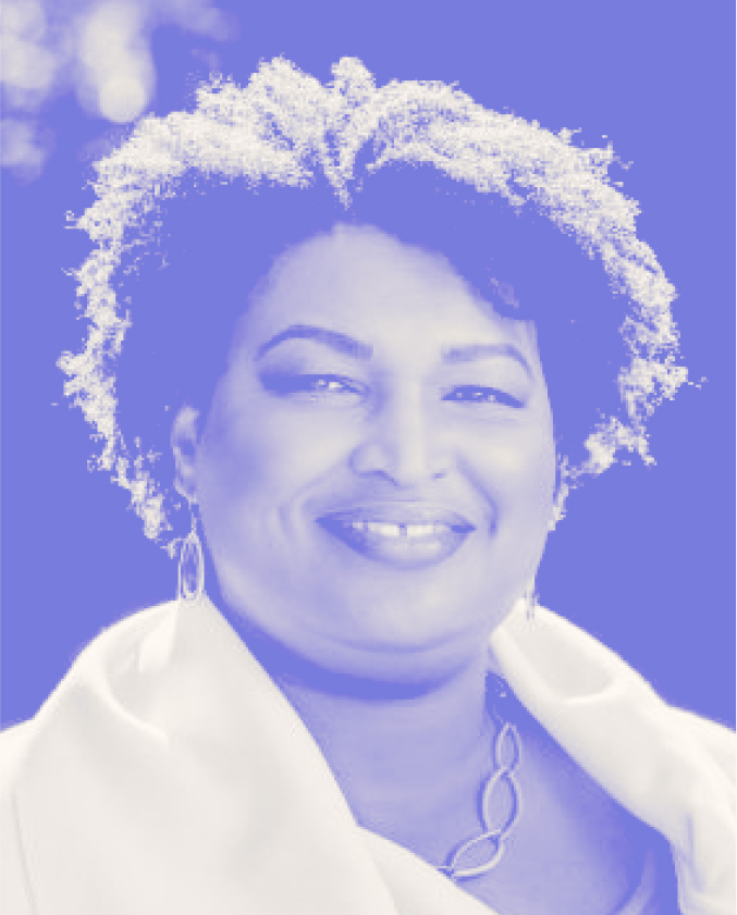 A headshot of Stacey Abrams.