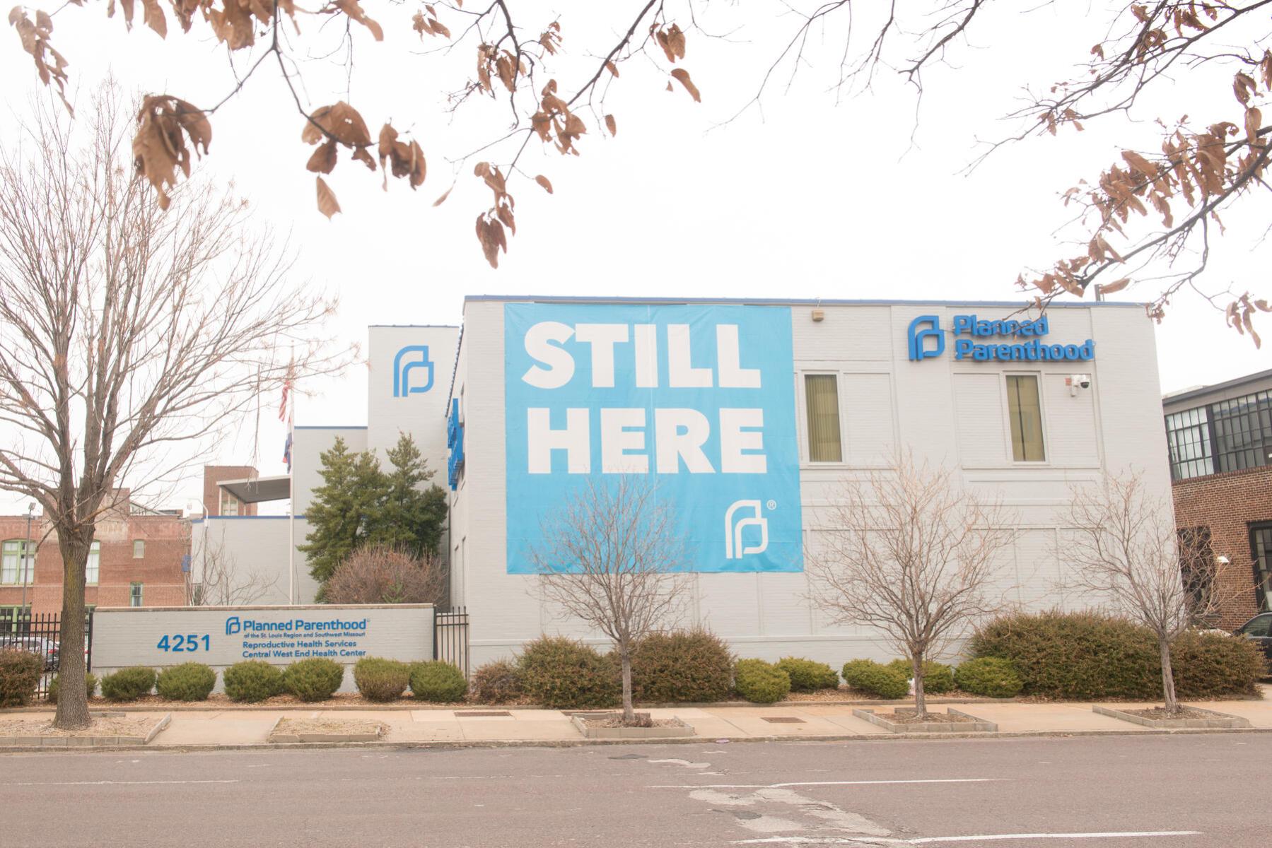 The outside of the Planned Parenthood Reproductive Health Services Center in St. Louis, Missouri.