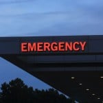 An emergency room sign.