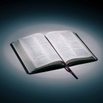 Image of an open bible.