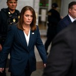 United States Secret Service Director Kimberly Cheatle departs the Rayburn House Office Building.