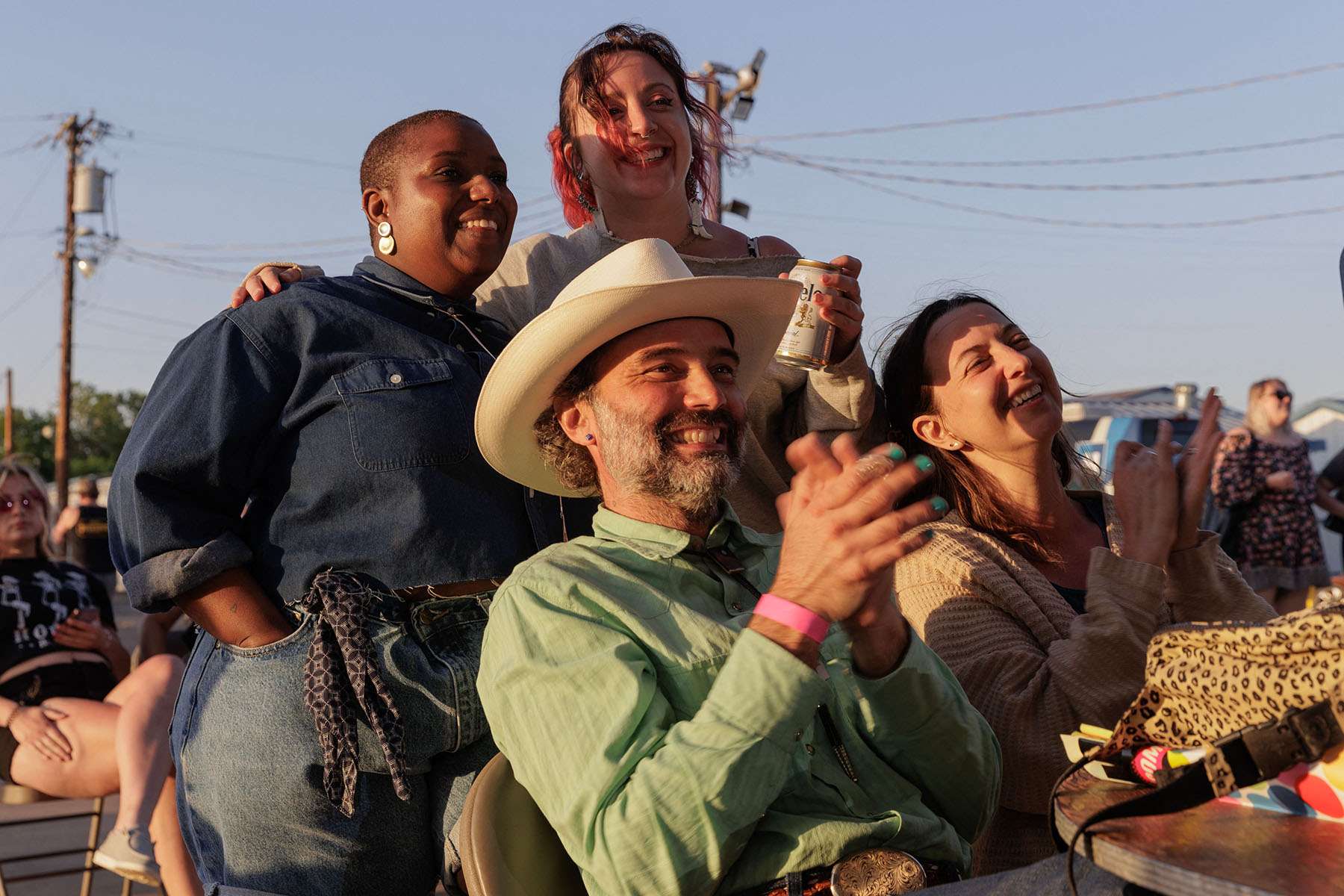 Rodeo attendees enjoy the show during the first day of the Texas Tradition Rodeo.