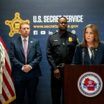 Secret Service Director Kimberly Cheatle speaks during a Republican National Convention security news conference.
