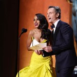 Kerry Washington and Tony Goldwyn are seen announcing a winner at the Screen Actors Guild Awards.