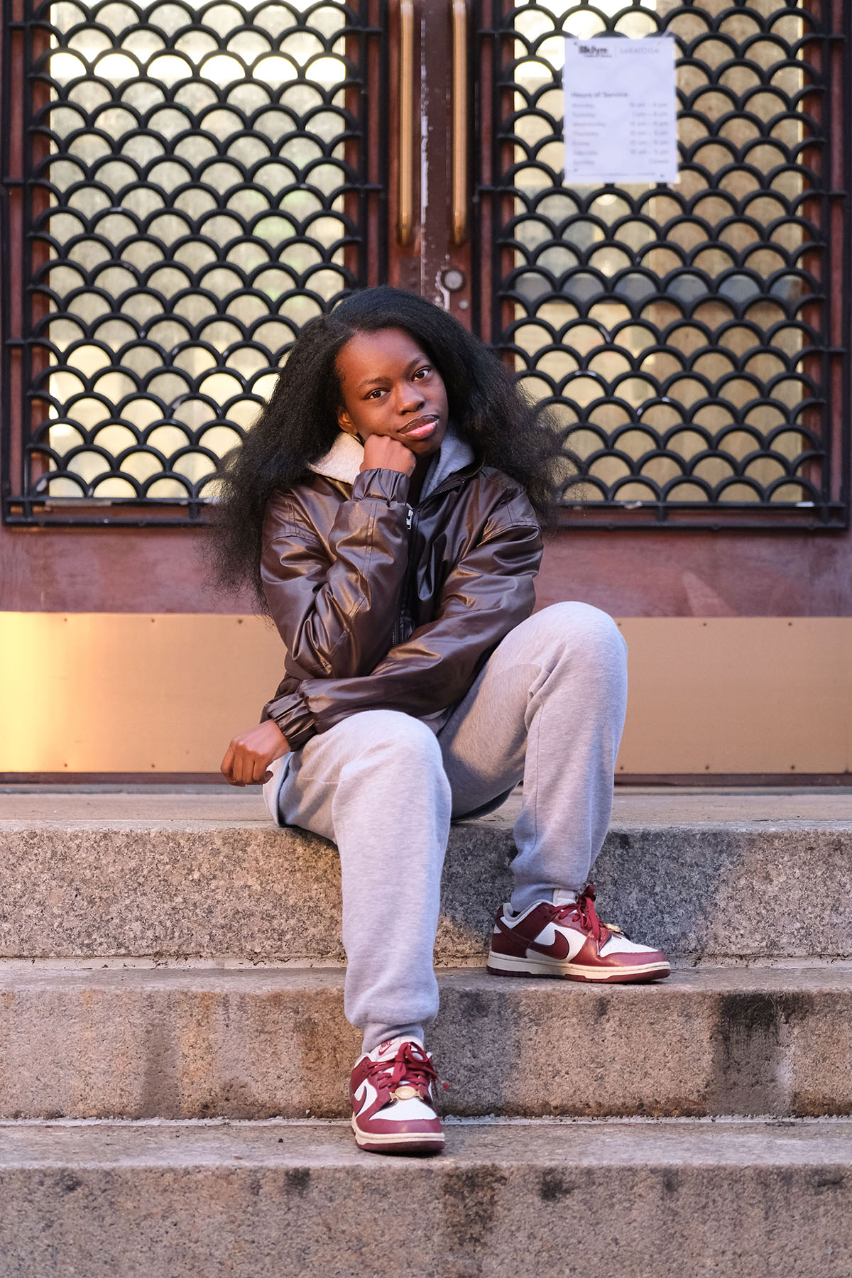 Derry Oliver, 17, poses for a portrait in Brooklyn, New York.